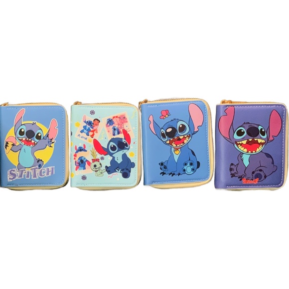 Ice Cream Stitch Faux Leather 4" Wallet Zipper Coin Pocket Credit Card Slot New - Picture 8 of 8